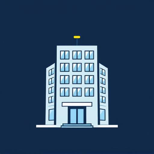 Corporate Video Production Icon: a stylized building and camera
